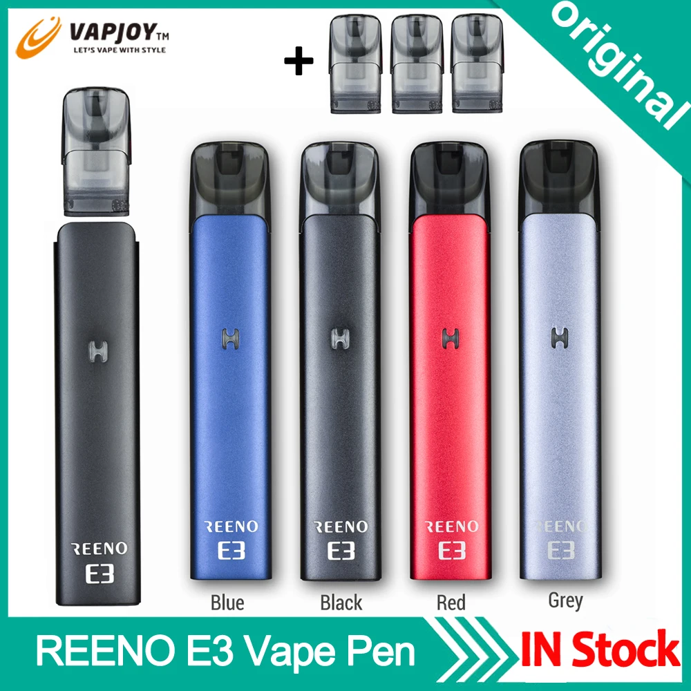 Original Vapjoy REENO E3 Pod Vape Pen Pod System CBD Vaporizer With 400mah Battery 1.5ml Capacity Cartridge VS minifit kit
Original Vapjoy REENO E3 Pod Vape Pen Pod System CBD Vaporizer With 400mah Battery 1.5ml Capacity Cartridge VS minifit kit