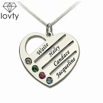 lovty 2019 Custom Names Necklace Pendant Fashion Heart Birthstone Pendant Necklaces for Girls Women & Boyfriend with Jewelry Box
lovty 2019 Custom Names Necklace Pendant Fashion Heart Birthstone Pendant Necklaces for Girls Women & Boyfriend with Jewelry Box