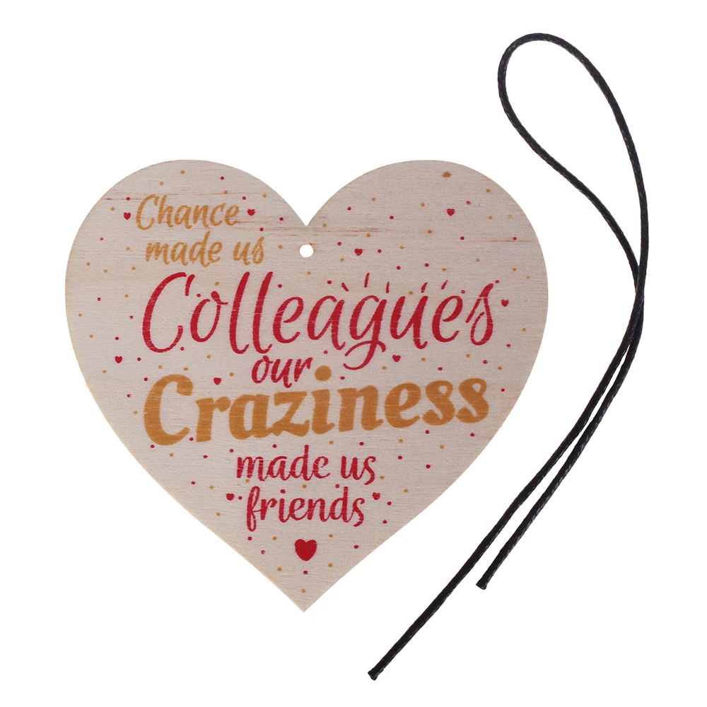 1PC Chance Made Us Colleagues Handmade Heart Plaque Wood Sign Work Friendship Leaving Gift Crafts Party Decoration
1PC Chance Made Us Colleagues Handmade Heart Plaque Wood Sign Work Friendship Leaving Gift Crafts Party Decoration