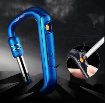 Creative Mountaineering Buckle USB Cigarette Lighter Windproof Lighters Personality Heating Wire Lighter
Creative Mountaineering Buckle USB Cigarette Lighter Windproof Lighters Personality Heating Wire Lighter