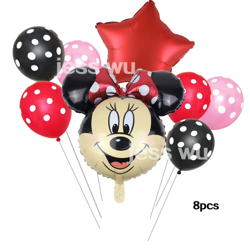 8pcs Minnie Mickey Mouse foil balloon baby shower party supplies cartoon globos kids toys for happy birthady party decorations
8pcs Minnie Mickey Mouse foil balloon baby shower party supplies cartoon globos kids toys for happy birthady party decorations