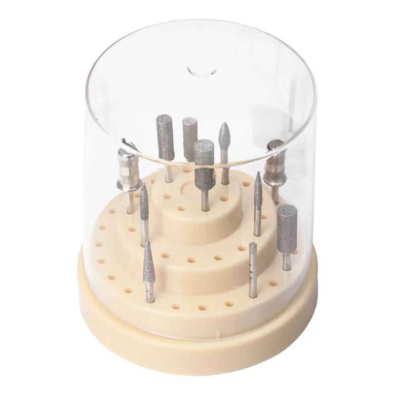 48 Holes Nail Drills Bit Holder Stand Display Grinding Head Storage Box Rack Manicure Tool OR88 | Красота и здоровье