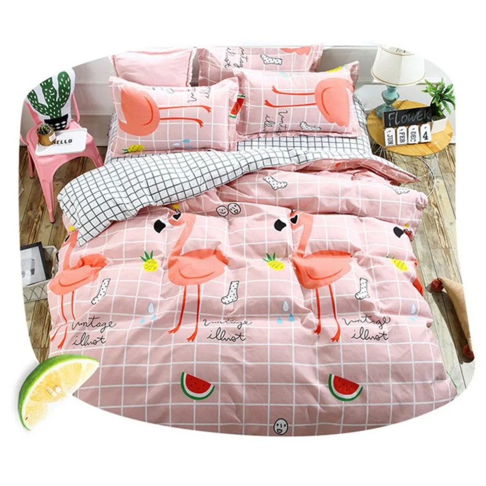 4pcs Bedding king queen Set Flamingo Printed Washable Soft Duvet Cover Sheet Pillowcase Bed Supplies for Home Dorm comforter
4pcs Bedding king queen Set Flamingo Printed Washable Soft Duvet Cover Sheet Pillowcase Bed Supplies for Home Dorm comforter