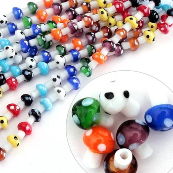 Latest Designed Approx 40pcs/lot Mixed Colors Lampwork Glass Mushroom Beads DIY Jewelry Beads 10x12mm CN-BBC002
Latest Designed Approx 40pcs/lot Mixed Colors Lampwork Glass Mushroom Beads DIY Jewelry Beads 10x12mm CN-BBC002