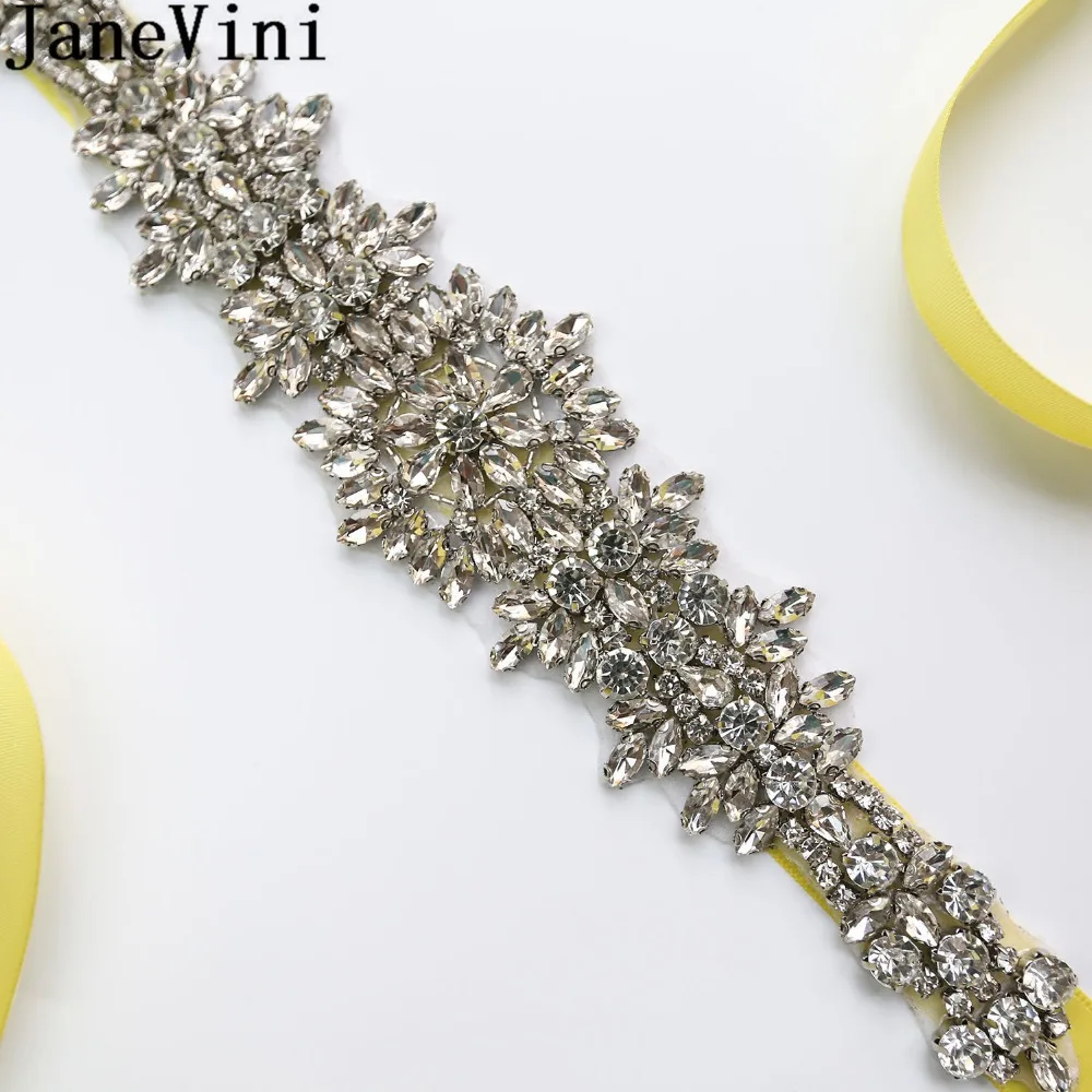 JaneVini Sparkly Bridal Belts With Crystals Beaded White Wedding Belt Satin Rhinestone Wedding Dress Belt Sashes Accessories 
JaneVini Sparkly Bridal Belts With Crystals Beaded White Wedding Belt Satin Rhinestone Wedding Dress Belt Sashes Accessories