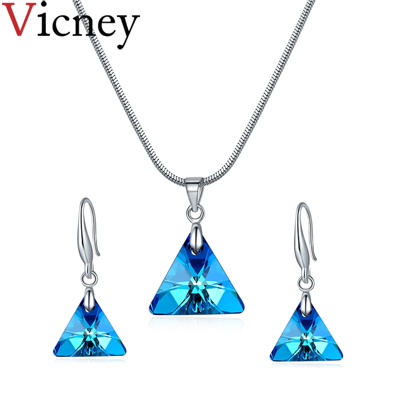 Vicney Hot Sell Exquisite Earrings Necklaces Sets for Girls Ladies Austrian Crystal Wedding party daily jewelry sets gifts
Vicney Hot Sell Exquisite Earrings Necklaces Sets for Girls Ladies Austrian Crystal Wedding party daily jewelry sets gifts