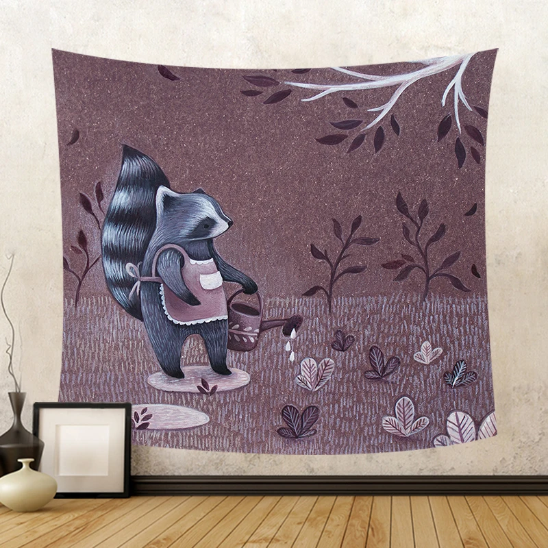 Cute Animal Wall Hanging Tapestry Fox Parrot Mouse Raccoon Beach Towel Cup Tree Yoga Mat Decor Children Room Outdoor Rock Chair
Cute Animal Wall Hanging Tapestry Fox Parrot Mouse Raccoon Beach Towel Cup Tree Yoga Mat Decor Children Room Outdoor Rock Chair