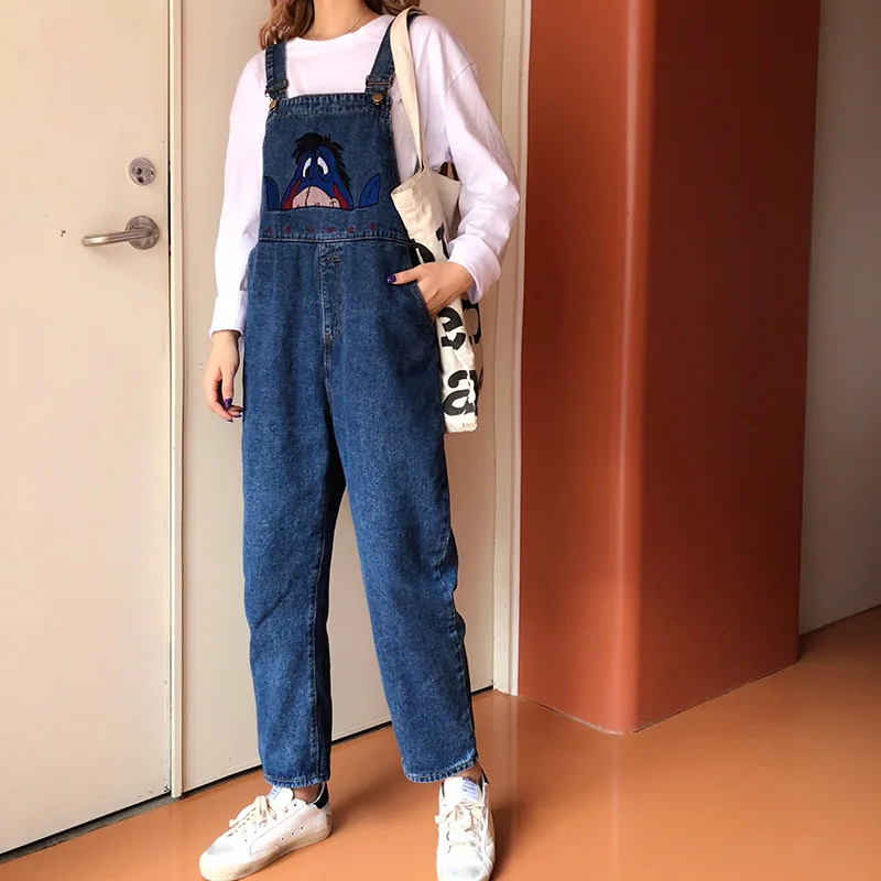Women Overalls Fashion Loose Jeans Pants High Waist Korean Version Spring or Autumn
Women Overalls Fashion Loose Jeans Pants High Waist Korean Version Spring or Autumn
