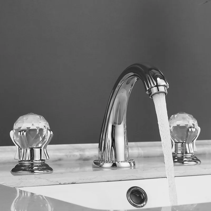 Free ship Chrome 3 Pcs 8" widespread bathroom Lavatory Sink faucet Crystal handles Mixer tap deck mounted 3 Holes
Free ship Chrome 3 Pcs 8" widespread bathroom Lavatory Sink faucet Crystal handles Mixer tap deck mounted 3 Holes