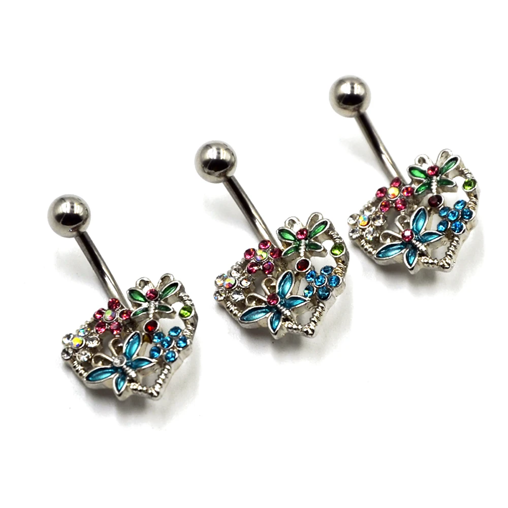 1pc Stainless Steel Butterfly Flower on Heart Belly Button rings Piercing Multi Gem Navel Belly Bar Body Jewelry 14g
1pc Stainless Steel Butterfly Flower on Heart Belly Button rings Piercing Multi Gem Navel Belly Bar Body Jewelry 14g