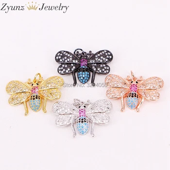 10PCS AZYZ302-5866 Micro Pave CZ Stones Insect Pendants Jewelry For Necklace Earrings Accessories
10PCS AZYZ302-5866 Micro Pave CZ Stones Insect Pendants Jewelry For Necklace Earrings Accessories