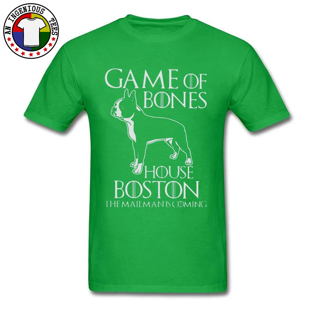 Game of bones house bosto24521 Tees Brand O Neck Slim Fit Short Sleeve 100% Cotton Fabric Mens Top T-shirts Unique Tops Tees Game of bones house bosto24521 green