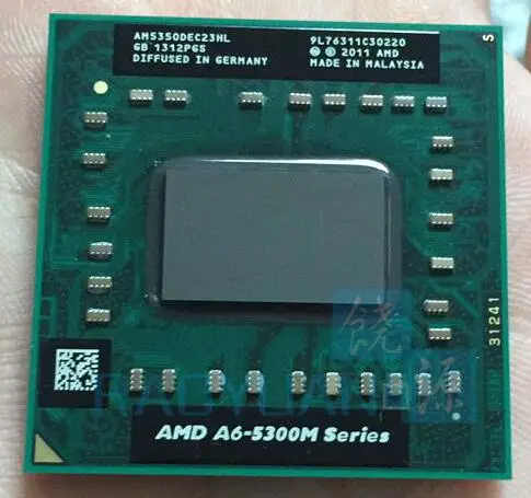 AMD A6 5350M A6 5300M AM5350DEC23HL 2.9GHz Dual Core Notebook processors Laptop CPU AM 5350 Socket FS1 722 pin
AMD A6 5350M A6 5300M AM5350DEC23HL 2.9GHz Dual Core Notebook processors Laptop CPU AM 5350 Socket FS1 722 pin