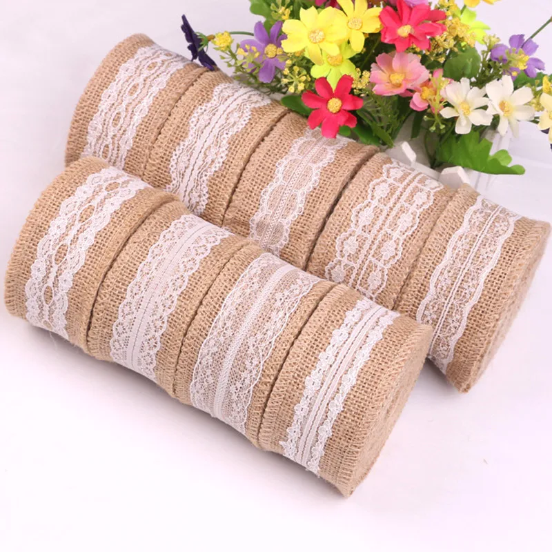 2M 5CM Natural Jute Burlap Ribbon Rustic Vintage DIY Wedding Decor Hessian Lace Jute Roll Merry Christmas Party Supplies
2M 5CM Natural Jute Burlap Ribbon Rustic Vintage DIY Wedding Decor Hessian Lace Jute Roll Merry Christmas Party Supplies