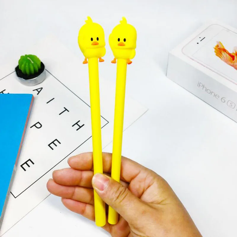 1pc Cute Small Yellow Duck Gel Pen Cartoon Office School Supplies Black Signature Pen Kawaii 0.5mm Exam Pen Korean Stationery
1pc Cute Small Yellow Duck Gel Pen Cartoon Office School Supplies Black Signature Pen Kawaii 0.5mm Exam Pen Korean Stationery