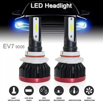 2pcs Super Mini 9006 / HB4 120W 20000LM 6500K Car COB LED Chips Headlight Bulbs Conversion Kit Lamps Universal Auto Headlamp
2pcs Super Mini 9006 / HB4 120W 20000LM 6500K Car COB LED Chips Headlight Bulbs Conversion Kit Lamps Universal Auto Headlamp
