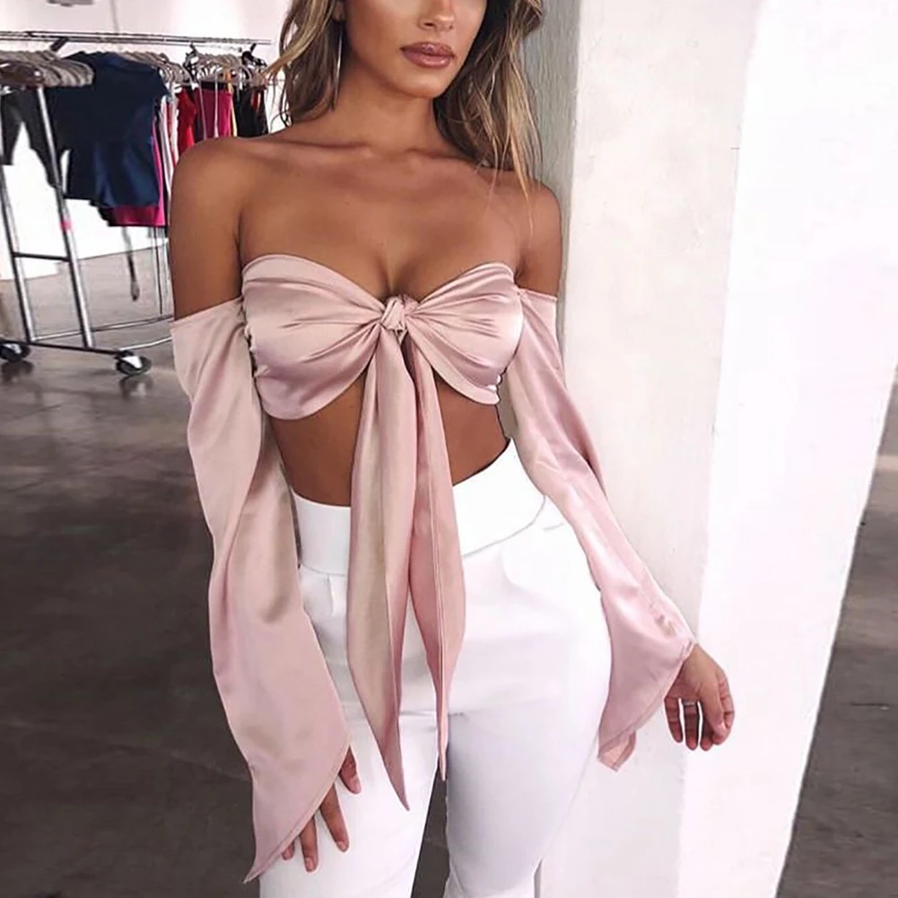 Sexy Crop Top Women Bow Sashes V Neck Top Sleeveless Cropped Backless Tops feminino Tank Top
Sexy Crop Top Women Bow Sashes V Neck Top Sleeveless Cropped Backless Tops feminino Tank Top