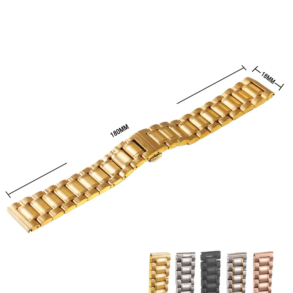 Hot Sale 2019 Men Women Stainless Steel Strap 18mm 20mm 22mm 24mm Gold Butterfly Double Deployment High Quality Wrist Watchband
Hot Sale 2019 Men Women Stainless Steel Strap 18mm 20mm 22mm 24mm Gold Butterfly Double Deployment High Quality Wrist Watchband