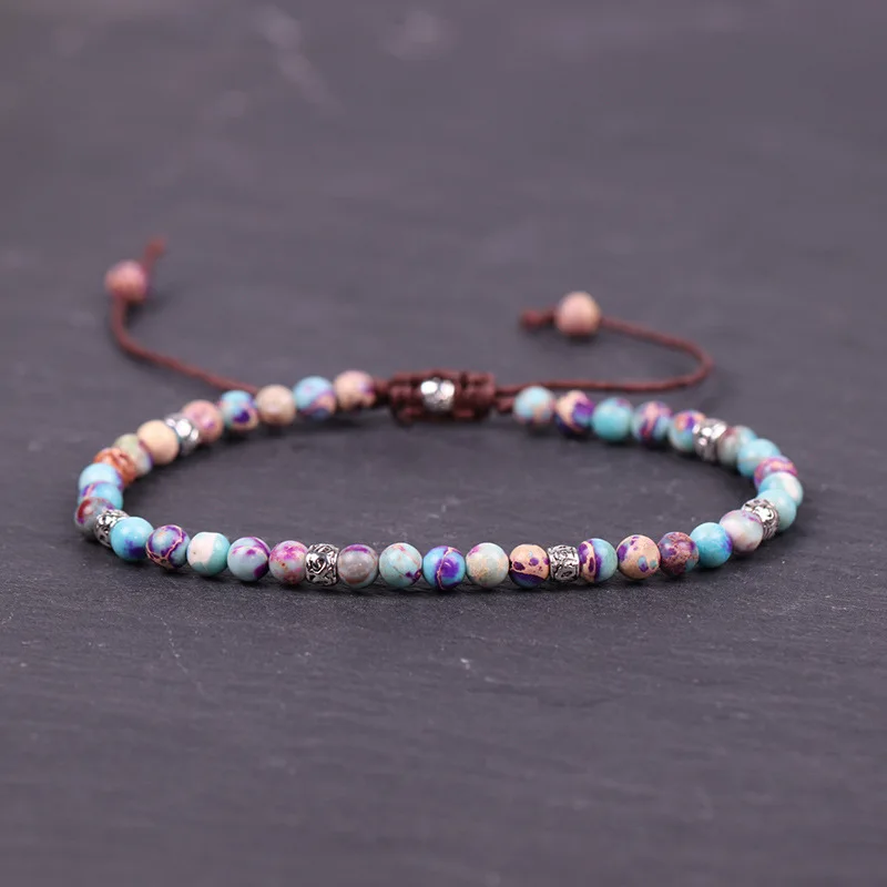 4mm Semi Precious Stone Beads Bracelets Japser Fancy Braided Friendship Bracelets Couples Yoga Bracelet For Women Jewelry Gifts
4mm Semi Precious Stone Beads Bracelets Japser Fancy Braided Friendship Bracelets Couples Yoga Bracelet For Women Jewelry Gifts