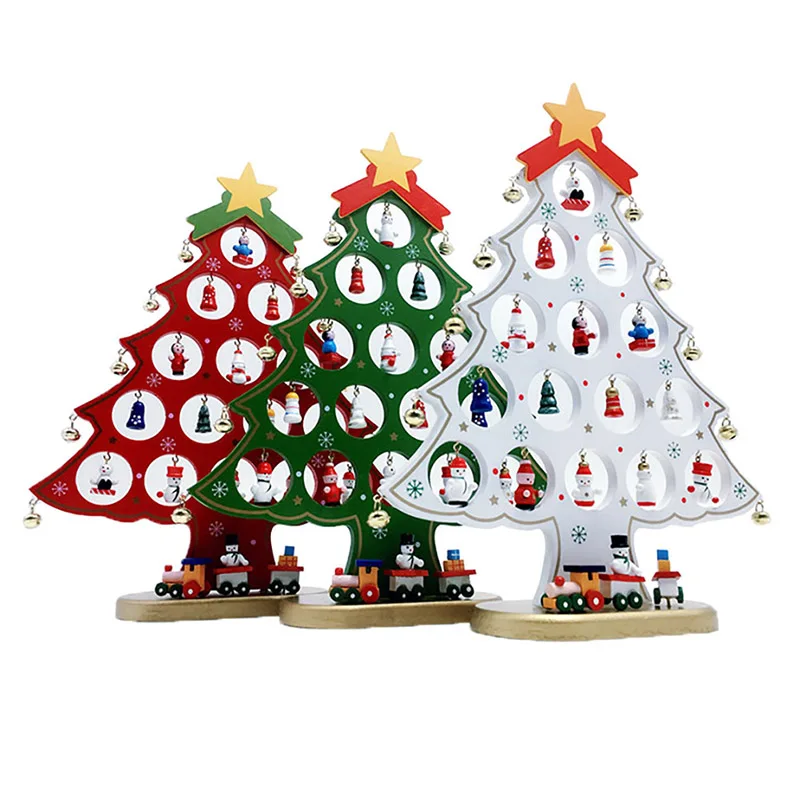 DIY Mini Wooden Christmas Trees Decor Ornaments Festival Party Xmas Tree Table Desk Decoration Children Christmas Gifts
DIY Mini Wooden Christmas Trees Decor Ornaments Festival Party Xmas Tree Table Desk Decoration Children Christmas Gifts
