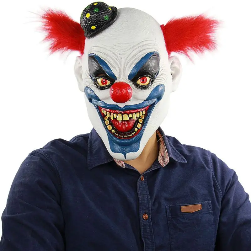 Halloween Horror Clown Mask Horrible Scary Mask Adult Men Latex Red Hair Halloween Clown Evil Killer Demon Clown Mask
Halloween Horror Clown Mask Horrible Scary Mask Adult Men Latex Red Hair Halloween Clown Evil Killer Demon Clown Mask