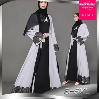 S-5XL Plus size Adult Casual lace Robe Musulmane Turkish Dubai Fashion Abaya Muslim Dress lace Robes Arab Worship Service Wj1471
S-5XL Plus size Adult Casual lace Robe Musulmane Turkish Dubai Fashion Abaya Muslim Dress lace Robes Arab Worship Service Wj1471