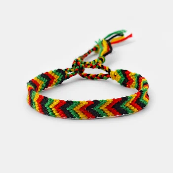 Wholesales 5pcs Rasta Handmade Macrame Knotted Cotton Silk Woven Friendship Bracelet
Wholesales 5pcs Rasta Handmade Macrame Knotted Cotton Silk Woven Friendship Bracelet
