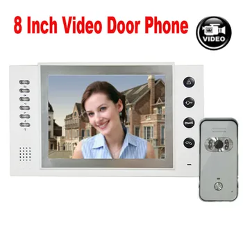 Top Quality Home Security Intercom System Doorbell 8" Video Door Phone Can Support Max 32G SD Card,700TVL HD IR Camera 1V1
Top Quality Home Security Intercom System Doorbell 8" Video Door Phone Can Support Max 32G SD Card,700TVL HD IR Camera 1V1