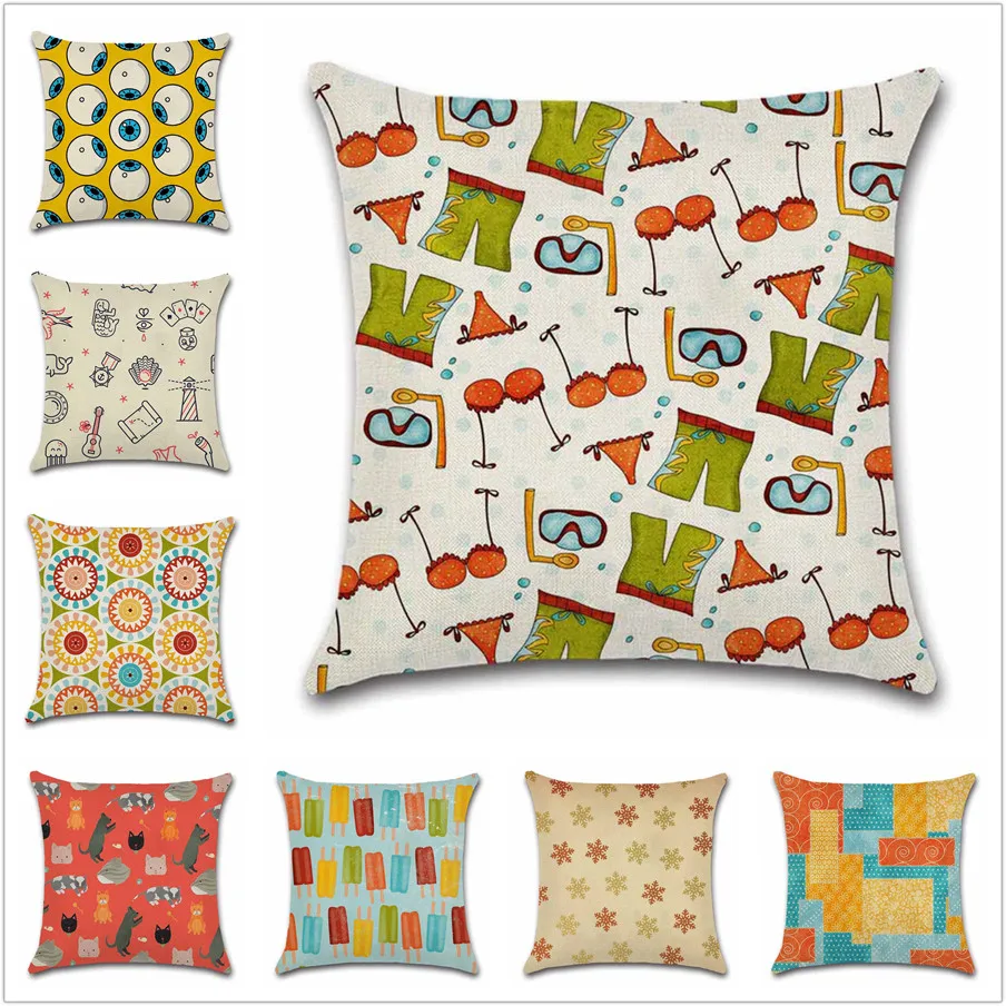 Geometric colorful striped beige cushion cover Chair seat sofa Decoration sweet Home for friend kids pillowcase bedroom gift
Geometric colorful striped beige cushion cover Chair seat sofa Decoration sweet Home for friend kids pillowcase bedroom gift