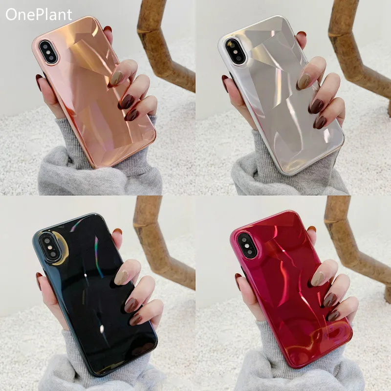 OnePlant Crystal Plating Mirror Phone Cases For iPhone 6 6s 7 8 Plus Case Shiny Silicone For iPhone X XR XS Max Back Case Cover
OnePlant Crystal Plating Mirror Phone Cases For iPhone 6 6s 7 8 Plus Case Shiny Silicone For iPhone X XR XS Max Back Case Cover