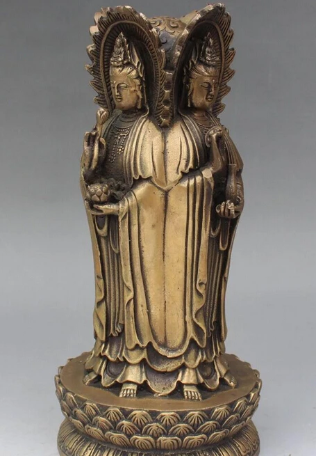 9" Chinese Bronze 4 Face Kwan-yin Guanyin Bodhisattva Goddess Buddha Statue S0708 Discount 35%
9" Chinese Bronze 4 Face Kwan-yin Guanyin Bodhisattva Goddess Buddha Statue S0708 Discount 35%