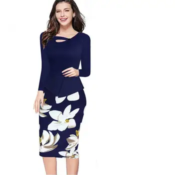Elegant Code Elegant Female Vogue Part One Sleeve Dress O-necked High-waist Office Women Knee Pencil Dress Vestidos G27
Elegant Code Elegant Female Vogue Part One Sleeve Dress O-necked High-waist Office Women Knee Pencil Dress Vestidos G27