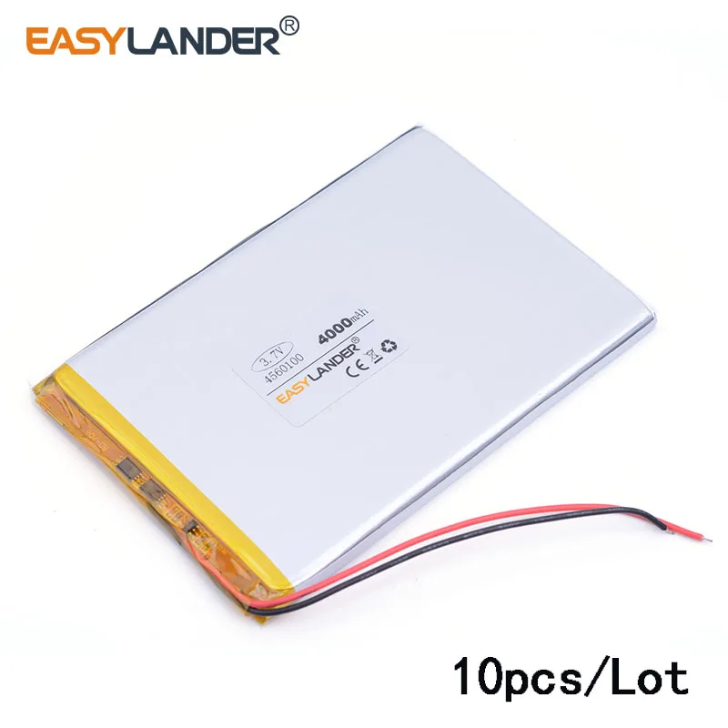 10pcs/Lot 4560100 3.7v 4000mah tablet battery Polymer battery 3.7V elf U25GT 7 Inch DVD polymer battery Rechargeable bat DVR
10pcs/Lot 4560100 3.7v 4000mah tablet battery Polymer battery 3.7V elf U25GT 7 Inch DVD polymer battery Rechargeable bat DVR
