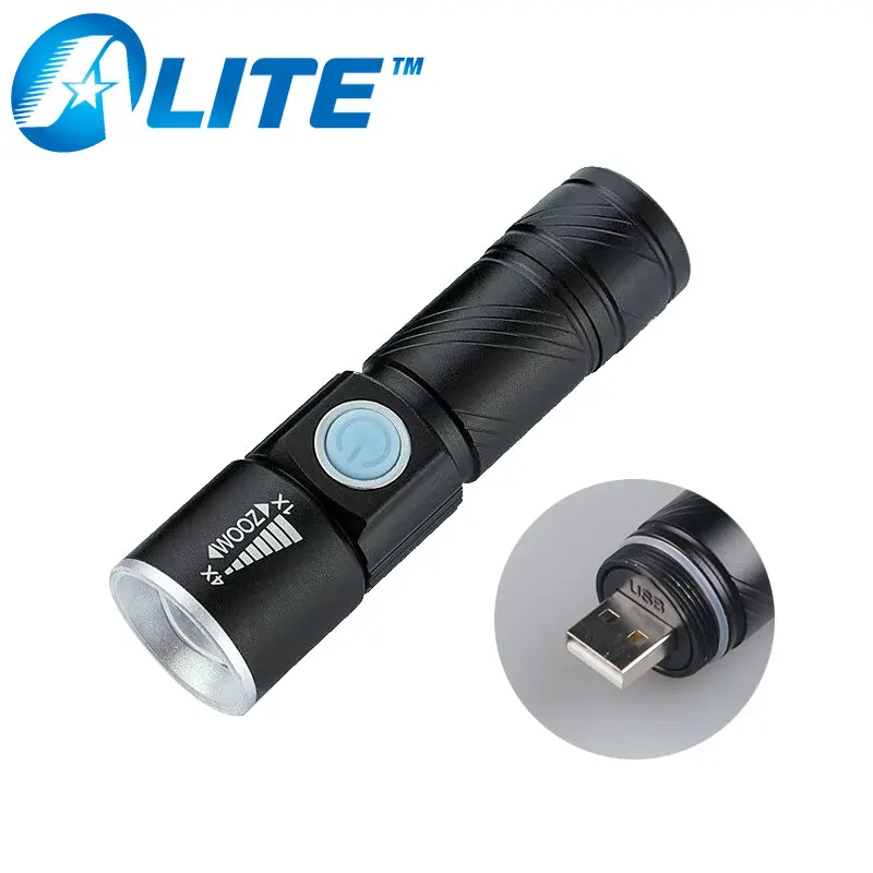TMWT LED Flashlight Handy Mini USB Rechargeable LED Lantern 3 Modes Zoomable Torch Light Black or Golden
TMWT LED Flashlight Handy Mini USB Rechargeable LED Lantern 3 Modes Zoomable Torch Light Black or Golden
