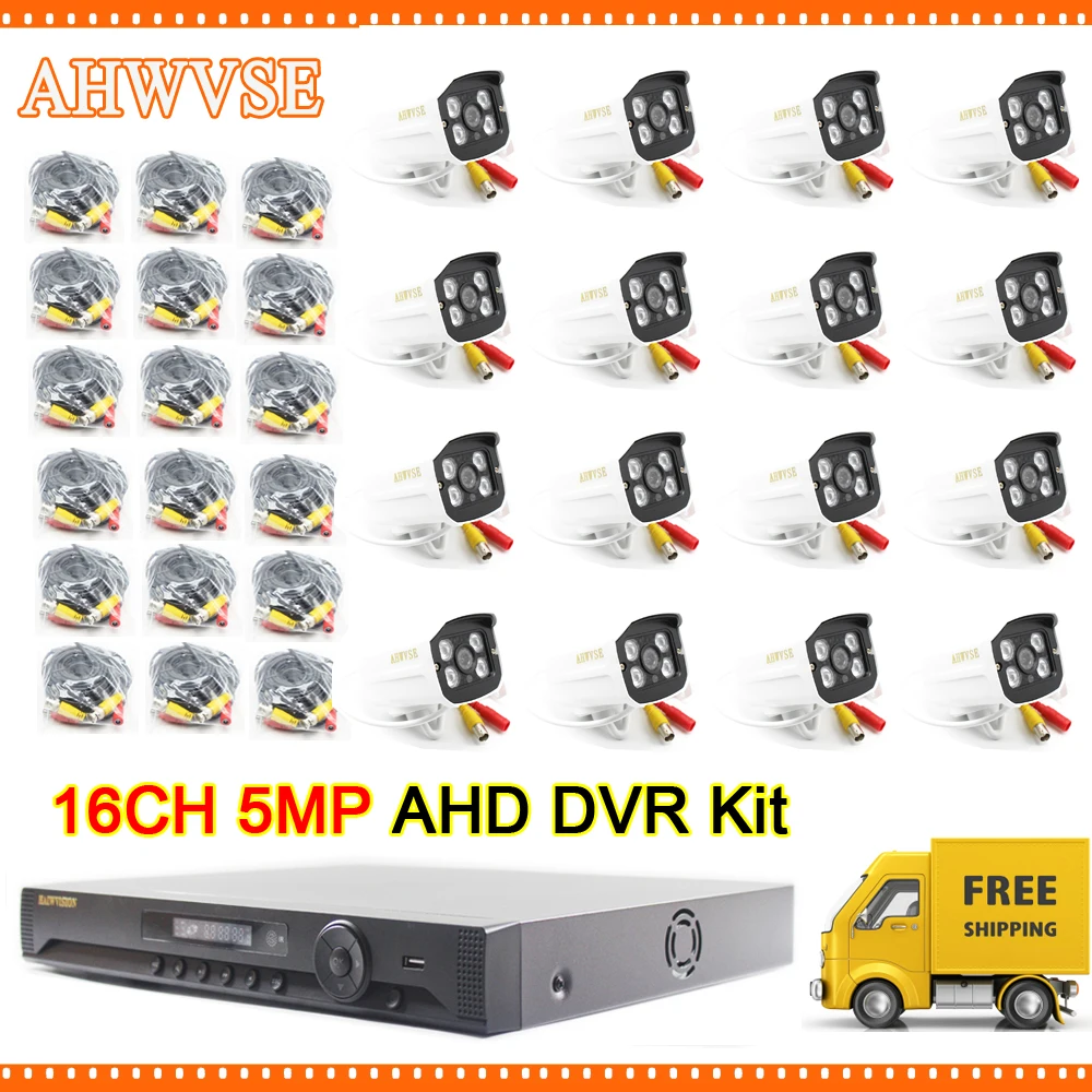 Outdoor 16CH 5MP AHD DVR Kit CCTV Camera System 16pcs 5.0mp Security Camera Waterproof Video Surveillance System with 3TB HDD
Outdoor 16CH 5MP AHD DVR Kit CCTV Camera System 16pcs 5.0mp Security Camera Waterproof Video Surveillance System with 3TB HDD