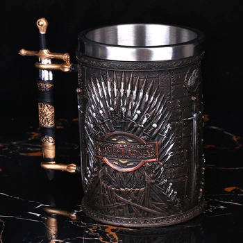 1PCS 620ML Game of Thrones Iron Throne Tankard Coffee Mugs Stainless Steel Resin Cups and Mugs Creative Drinkware ePacket
1PCS 620ML Game of Thrones Iron Throne Tankard Coffee Mugs Stainless Steel Resin Cups and Mugs Creative Drinkware ePacket
