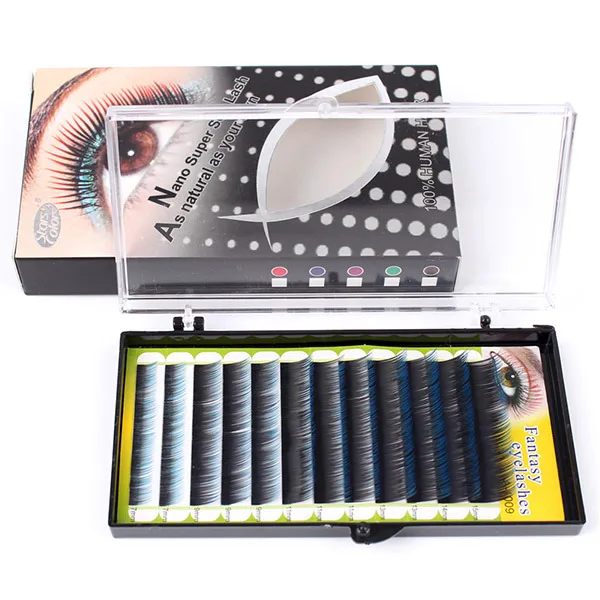 Pro Colorful Individual False Eyelashes 0.12mm C Color Eyelash Extension Beauty Makeup Tools 3d 6d 9d False Lashes 
Pro Colorful Individual False Eyelashes 0.12mm C Color Eyelash Extension Beauty Makeup Tools 3d 6d 9d False Lashes