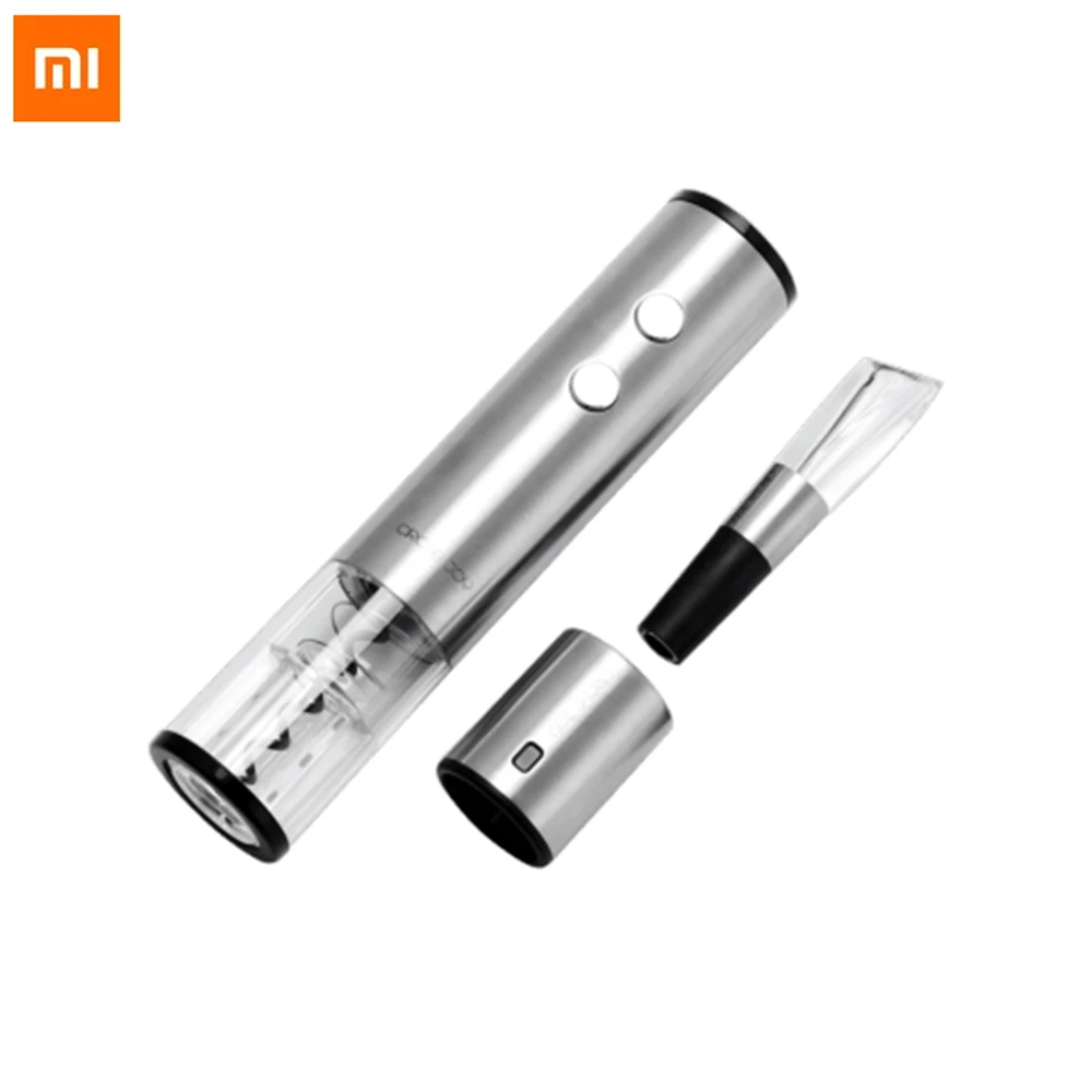 Xiaomi Circle Joy Round Stainless Steel Mini Plug Red Wine Stopper/Automatic Wine Bottle Opener Electric Corkscrew/Fast Decanter
Xiaomi Circle Joy Round Stainless Steel Mini Plug Red Wine Stopper/Automatic Wine Bottle Opener Electric Corkscrew/Fast Decanter