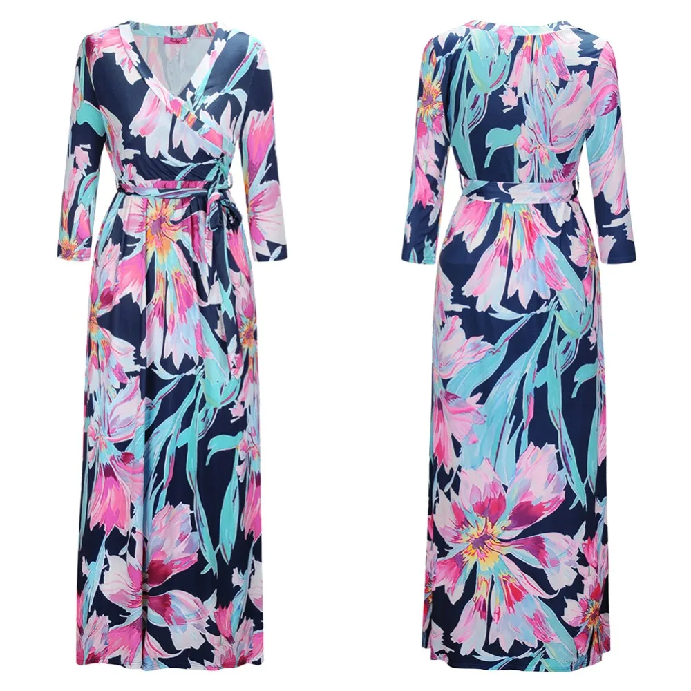 New Summer 2019 Women maxi Long Dress Halfsleeve Print Dress Party V-neck
New Summer 2019 Women maxi Long Dress Halfsleeve Print Dress Party V-neck