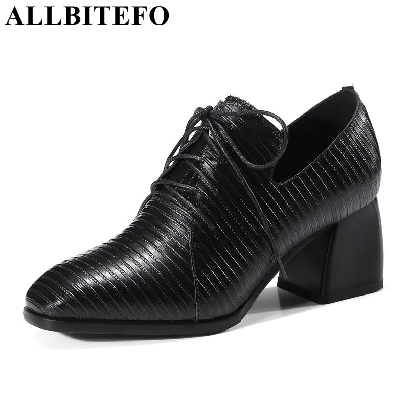 ALLBITEFO thick heel genuine leather square toe women pumps medium heel high heel shoes high heels Sra zapato large size:34-42
ALLBITEFO thick heel genuine leather square toe women pumps medium heel high heel shoes high heels Sra zapato large size:34-42