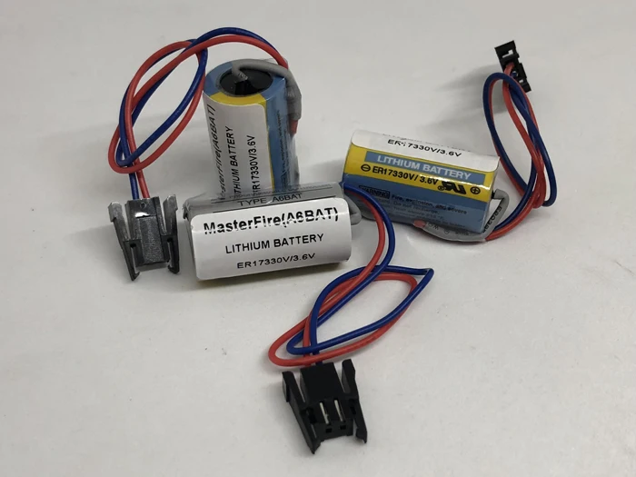 MasterFire 3pcs/lot New Original ER17330V/3.6V ER17330V ER17330 3.6V lithium battery A6BAT MRBAT PLC control in Li-ion with plug
MasterFire 3pcs/lot New Original ER17330V/3.6V ER17330V ER17330 3.6V lithium battery A6BAT MRBAT PLC control in Li-ion with plug