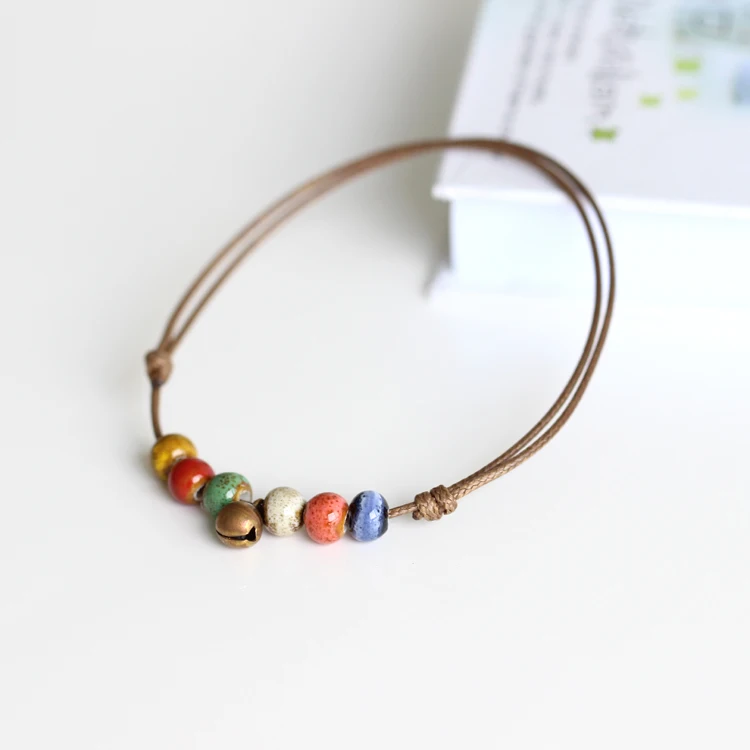 NEW DIY Ceramic Handmade Anklets Fashion Bohemia Style Red Blue Green Beads Small Accessories Creative Jewelry
NEW DIY Ceramic Handmade Anklets Fashion Bohemia Style Red Blue Green Beads Small Accessories Creative Jewelry