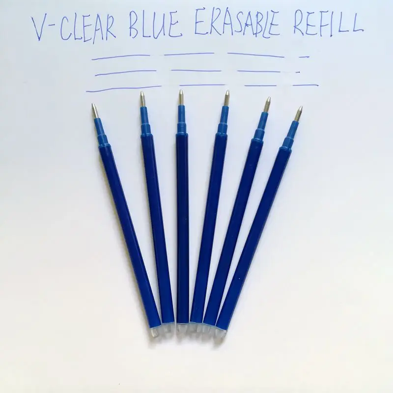 Magic Erasable Pen Refill 0.7mm Blue Ink Gel Pen Refill For Writing 6PCSPen Stationery Office School Supplies Students Gifts 1
