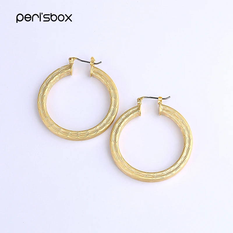 Peri'sBox Geometrical Textured Big Hoop Earrings for Women Bohemia Matel Round Hoops Earrings Statement Thick Earrings Bijoux
Peri'sBox Geometrical Textured Big Hoop Earrings for Women Bohemia Matel Round Hoops Earrings Statement Thick Earrings Bijoux