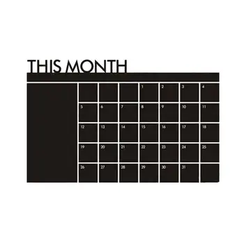 Blackboard Wall Sticker Removable Vinyl Month schedule Chalkboard Wallpaper for Home Office Classroom Decor Week Planner
Blackboard Wall Sticker Removable Vinyl Month schedule Chalkboard Wallpaper for Home Office Classroom Decor Week Planner