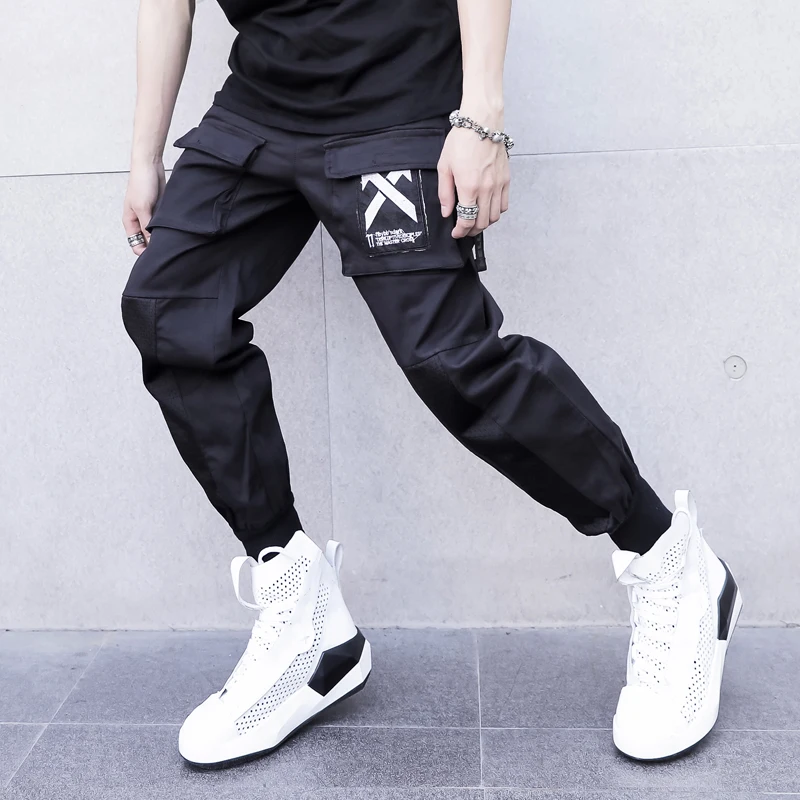 Streetwear Joggers Men Pants Cotton Black Hip Hop Sweatpants Multi-pocket Ribbons Harem Pants Men 2019 Spring New Male Trousers
Streetwear Joggers Men Pants Cotton Black Hip Hop Sweatpants Multi-pocket Ribbons Harem Pants Men 2019 Spring New Male Trousers
