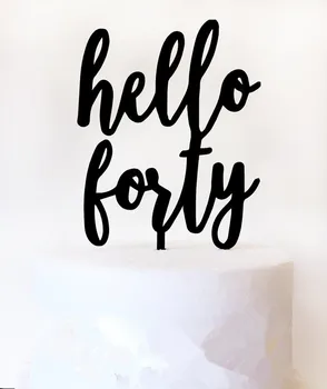 Forty 40th Birthday Party Event Cake Topper Hello Forty Birthday Cake Decoration Acrylic Party Cake Toppers Accessory Supplies
Forty 40th Birthday Party Event Cake Topper Hello Forty Birthday Cake Decoration Acrylic Party Cake Toppers Accessory Supplies