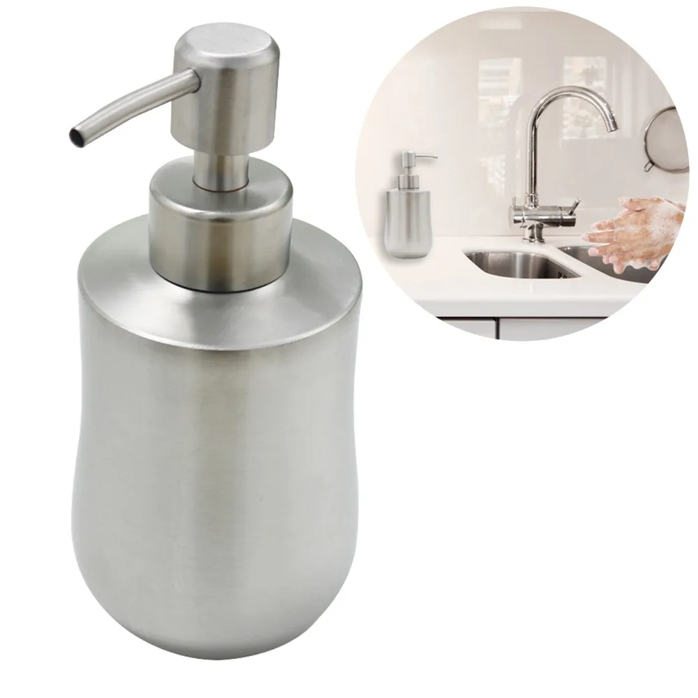 304 stainless steel liquid soap dispenser manual soap dispenser 350 ml gourd-shaped bathroom vanity emulsion dispenser
304 stainless steel liquid soap dispenser manual soap dispenser 350 ml gourd-shaped bathroom vanity emulsion dispenser