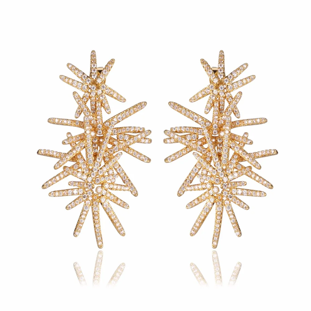 GrayBirds Exaggerated Ornate Textile Plant Flower Shaped Earrings For Party Girls High Quality Luxury Jewelry AAA CZ MLE118(XYE)
GrayBirds Exaggerated Ornate Textile Plant Flower Shaped Earrings For Party Girls High Quality Luxury Jewelry AAA CZ MLE118(XYE)