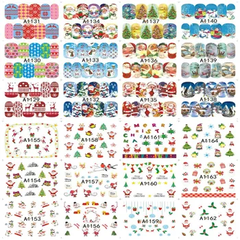 31Decals Christmas Water Transfer Snowflake/Santa Tree/Snowman Cartoons Pattern Decals Nails Art Sticker Nail Wraps Foil
31Decals Christmas Water Transfer Snowflake/Santa Tree/Snowman Cartoons Pattern Decals Nails Art Sticker Nail Wraps Foil